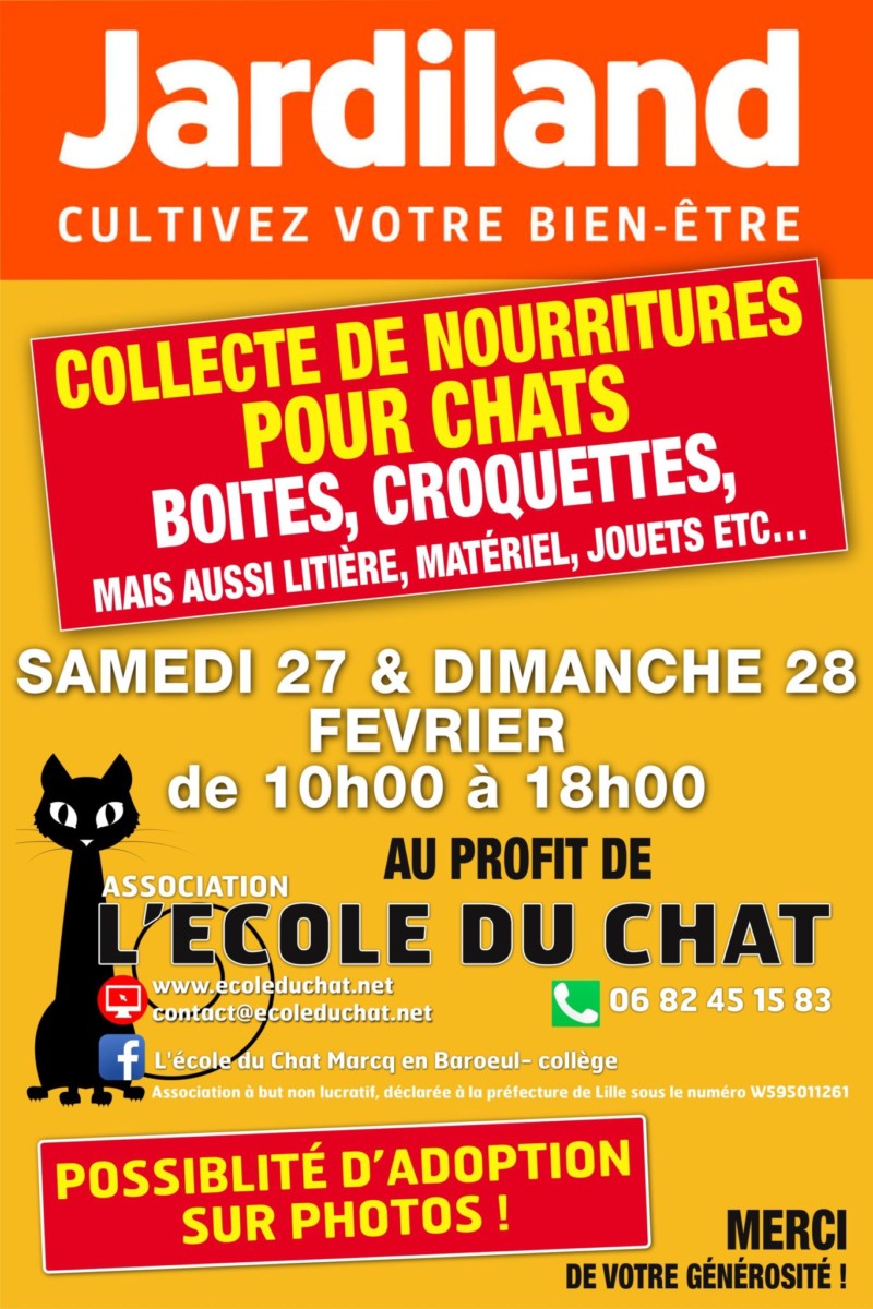 Merci Collecte Ecole Du Chat De Marcq College